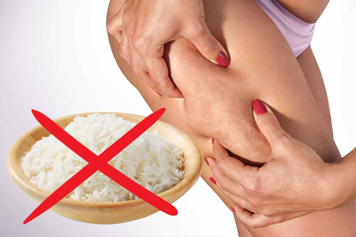 Perché il riso bianco fa male alla cellulite