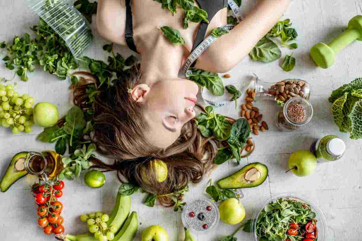 cibo e bellezza dei capelli