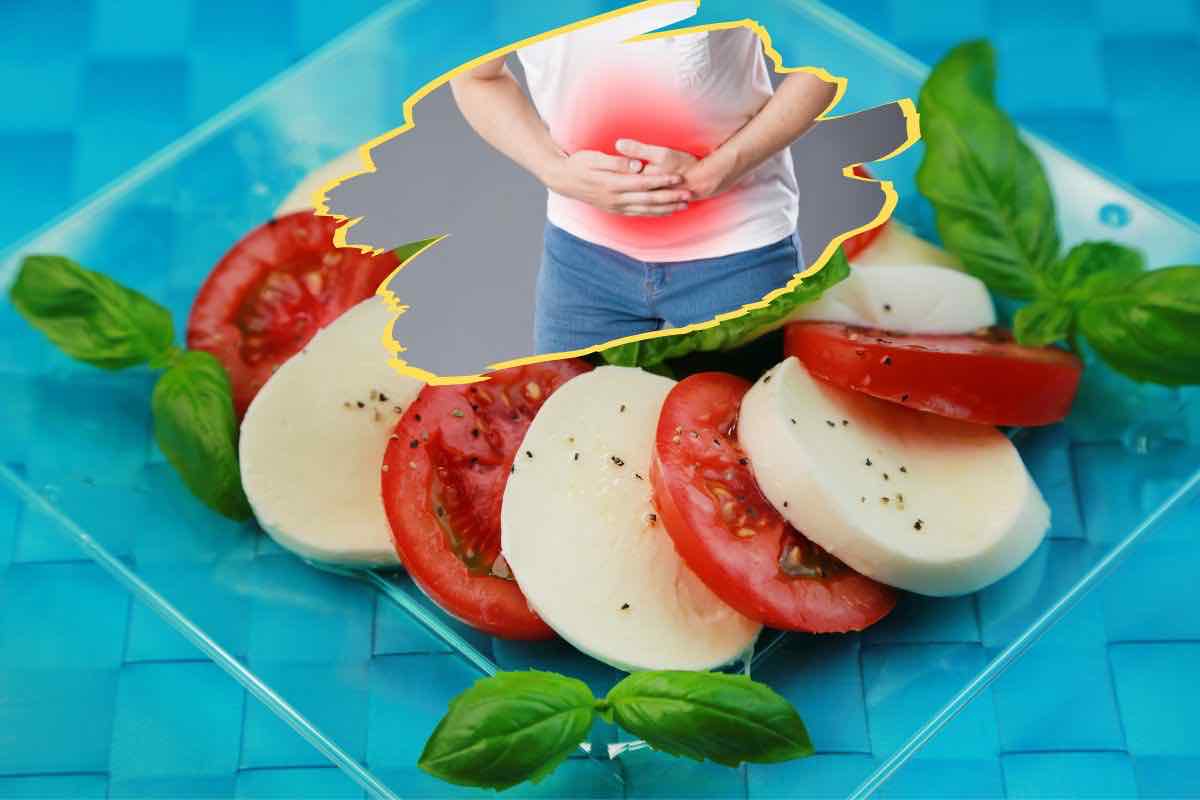 mozzarela pomodoro mal di pancia